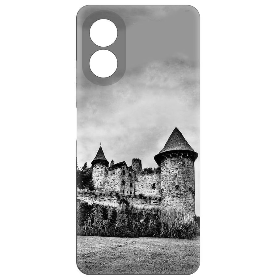 

Чехол-накладка Krutoff Старый замок для Oppo A18, Черный