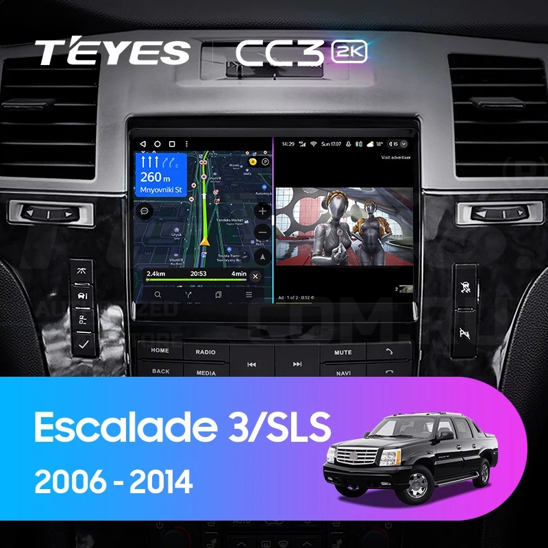 

Штатная магнитола Teyes CC3 2K 4/32 Cadillac Escalade 3 (GMT900) (2006-2014), CC3 2K