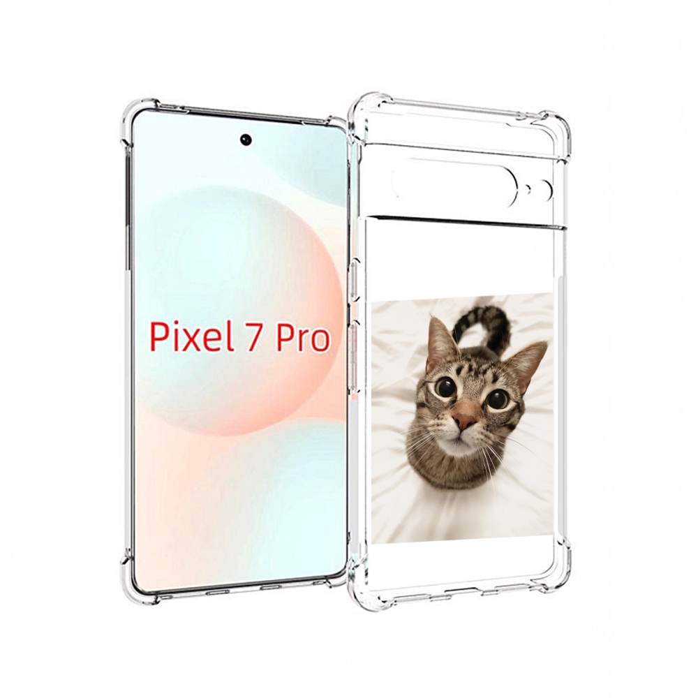 

Чехол Mypads Котик Для Google Pixel 7 Pro, Прозрачный, Tocco
