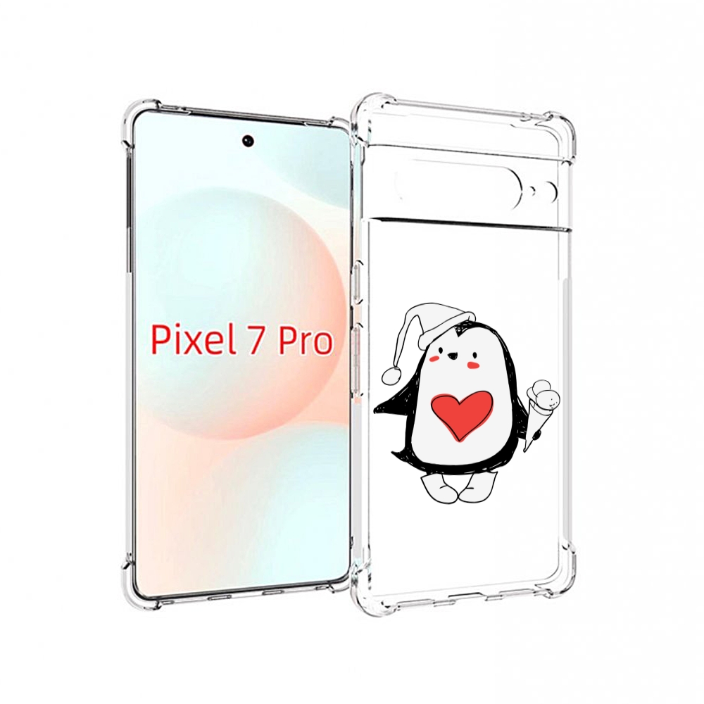

Чехол Mypads Пингвин С Мороженым Для Google Pixel 7 Pro, Прозрачный, Tocco