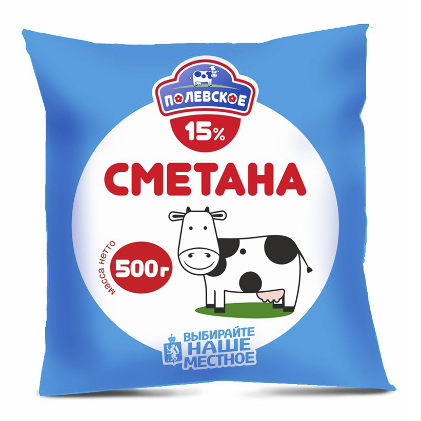 

Сметана Полевское 15% 500 г