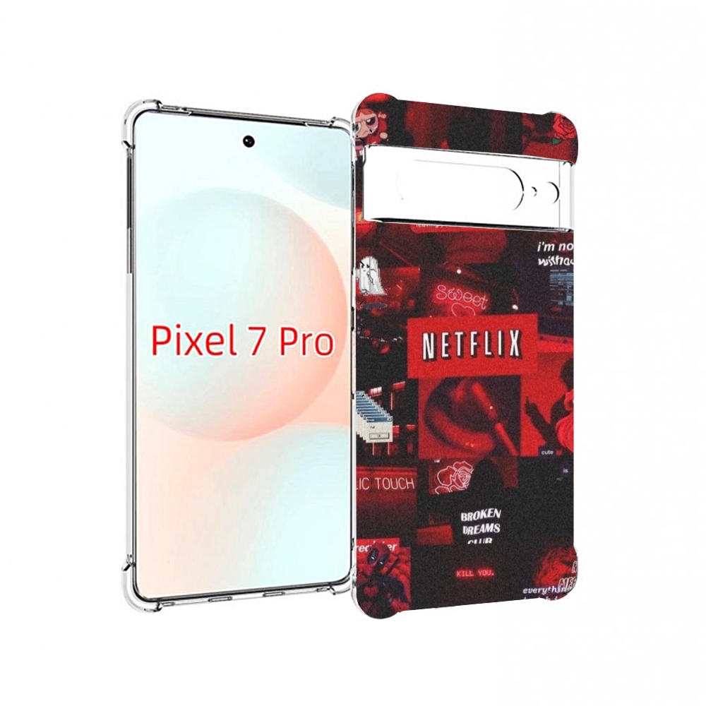 

Чехол Mypads Красные-Проекты Для Google Pixel 7 Pro, Прозрачный, Tocco