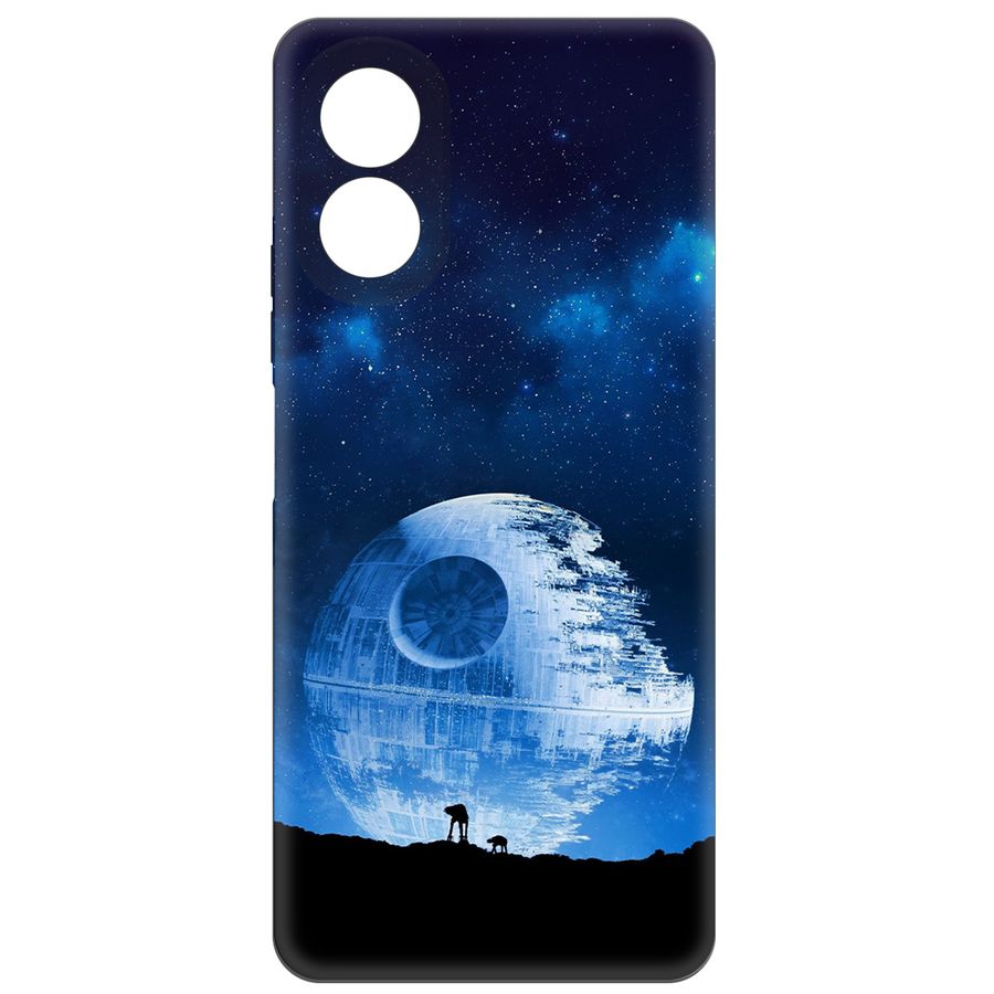 

Чехол-накладка Krutoff Звездные Войны. Звезда смерти для Oppo A18, Черный