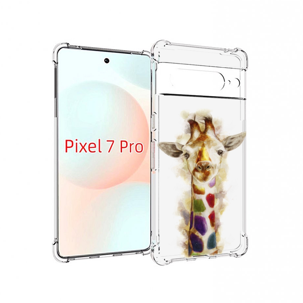 

Чехол Mypads Красочный Жираф Для Google Pixel 7 Pro, Прозрачный, Tocco