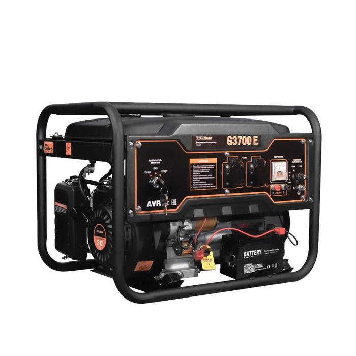 Бензиновый генератор FoxWeld Expert G3700E, 3.3 кВт, 7 л.с, 2х220 В, 12 В, электростарт