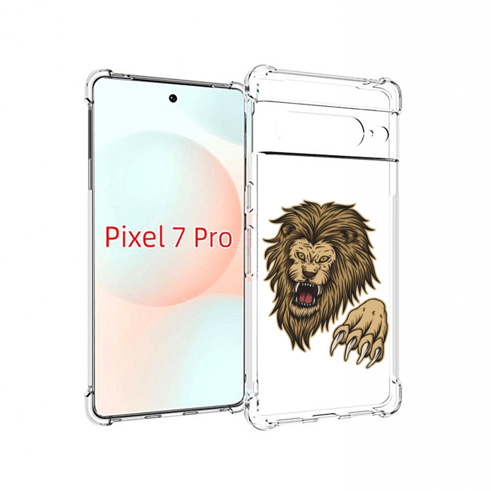 

Чехол Mypads Лев-Завоеватель Мужской Для Google Pixel 7 Pro, Прозрачный, Tocco