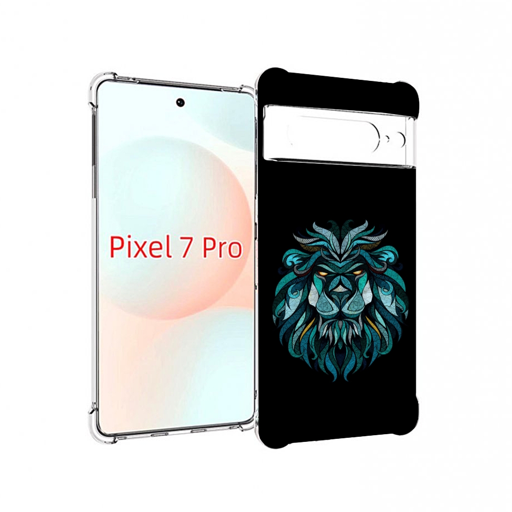 

Чехол Mypads Лев-Красивый-Зеленый Для Google Pixel 7 Pro, Прозрачный, Tocco