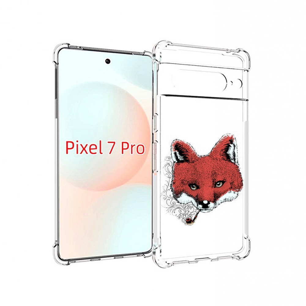 

Чехол Mypads Лис С Трубкой Для Google Pixel 7 Pro, Прозрачный, Tocco