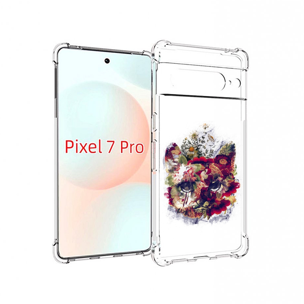 

Чехол Mypads Лиса В Цветах-2 Для Google Pixel 7 Pro, Прозрачный, Tocco