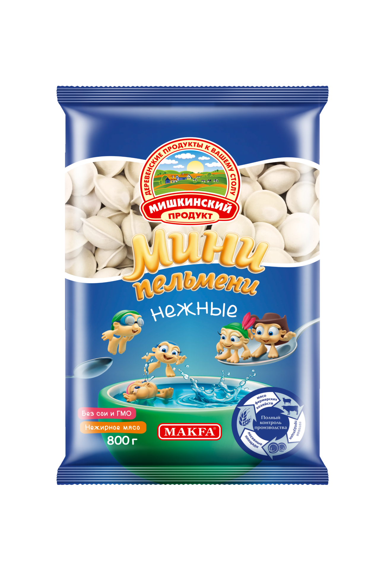 

Пельмени Мишкинский продукт Нежные с мясом птицы 800 г