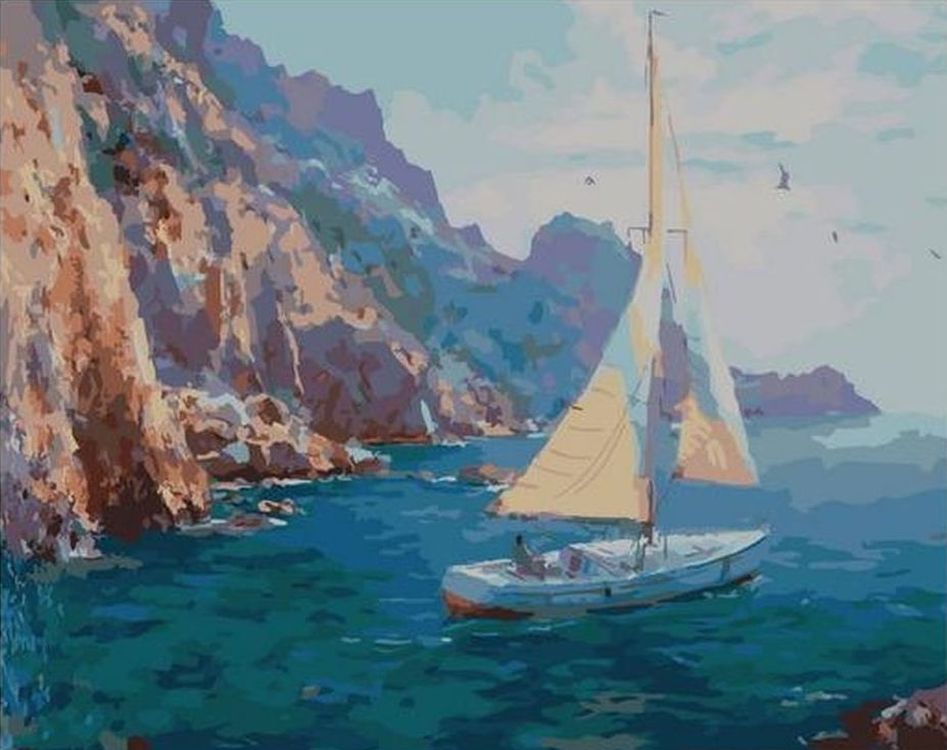 

Картина по номерам Paintboy (Premium) У скалистого берега