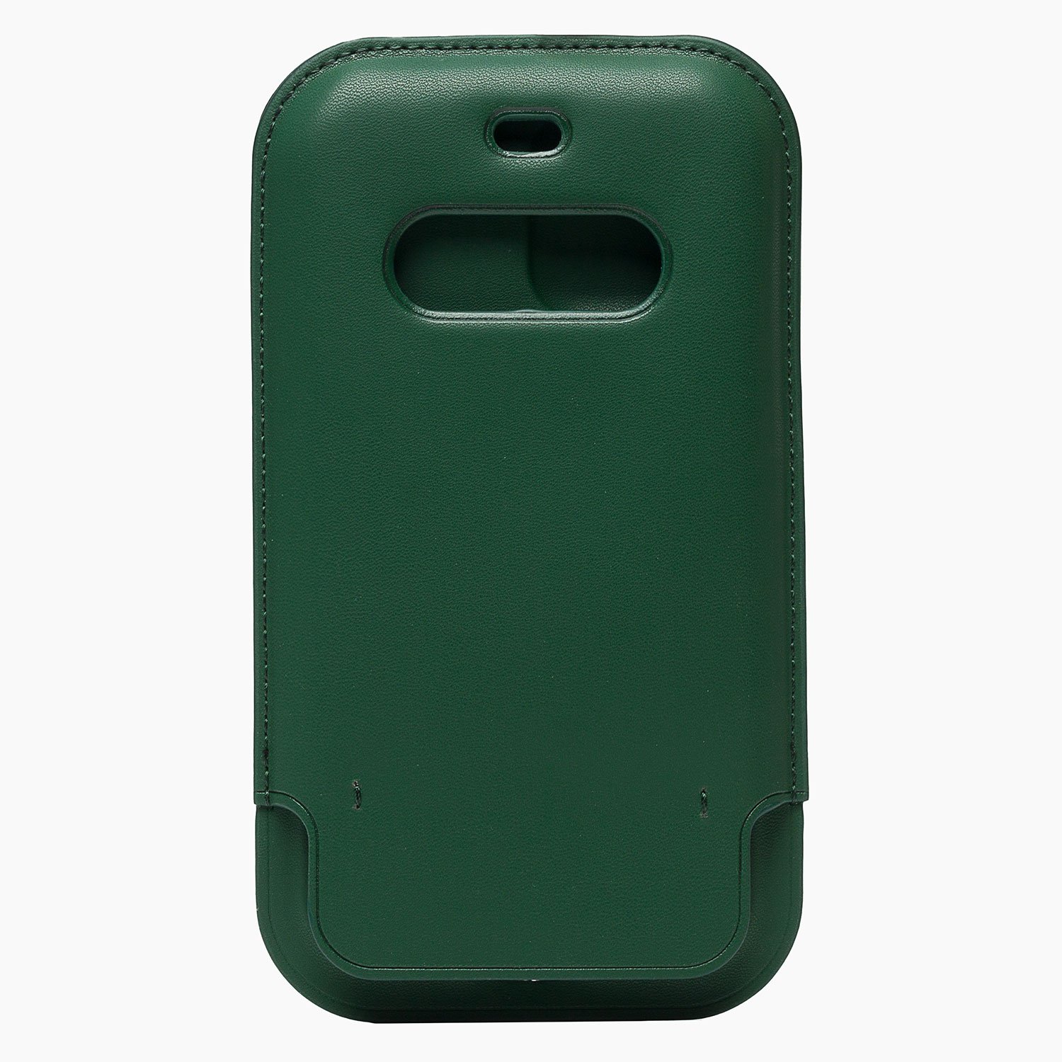 фото Чехол iphone 12 pro max кожаный конверт с magsafe <зеленый> promise mobile