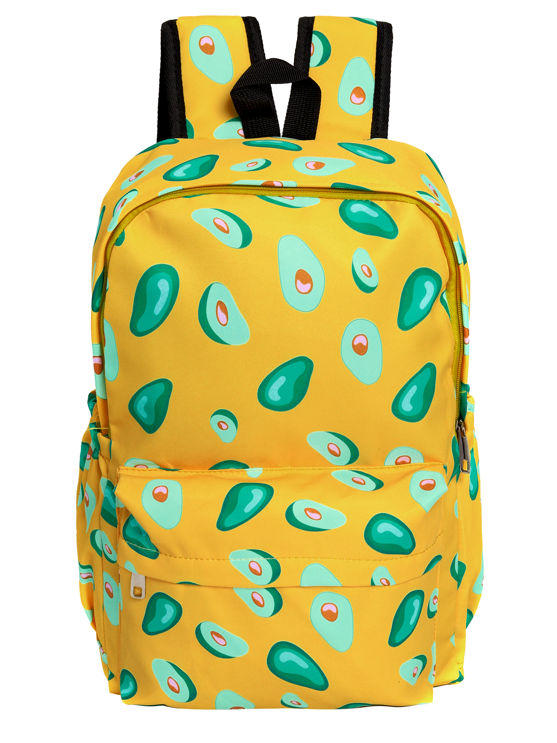 Детский школьный рюкзак Baziator, с авокадо, желтый GK0023C