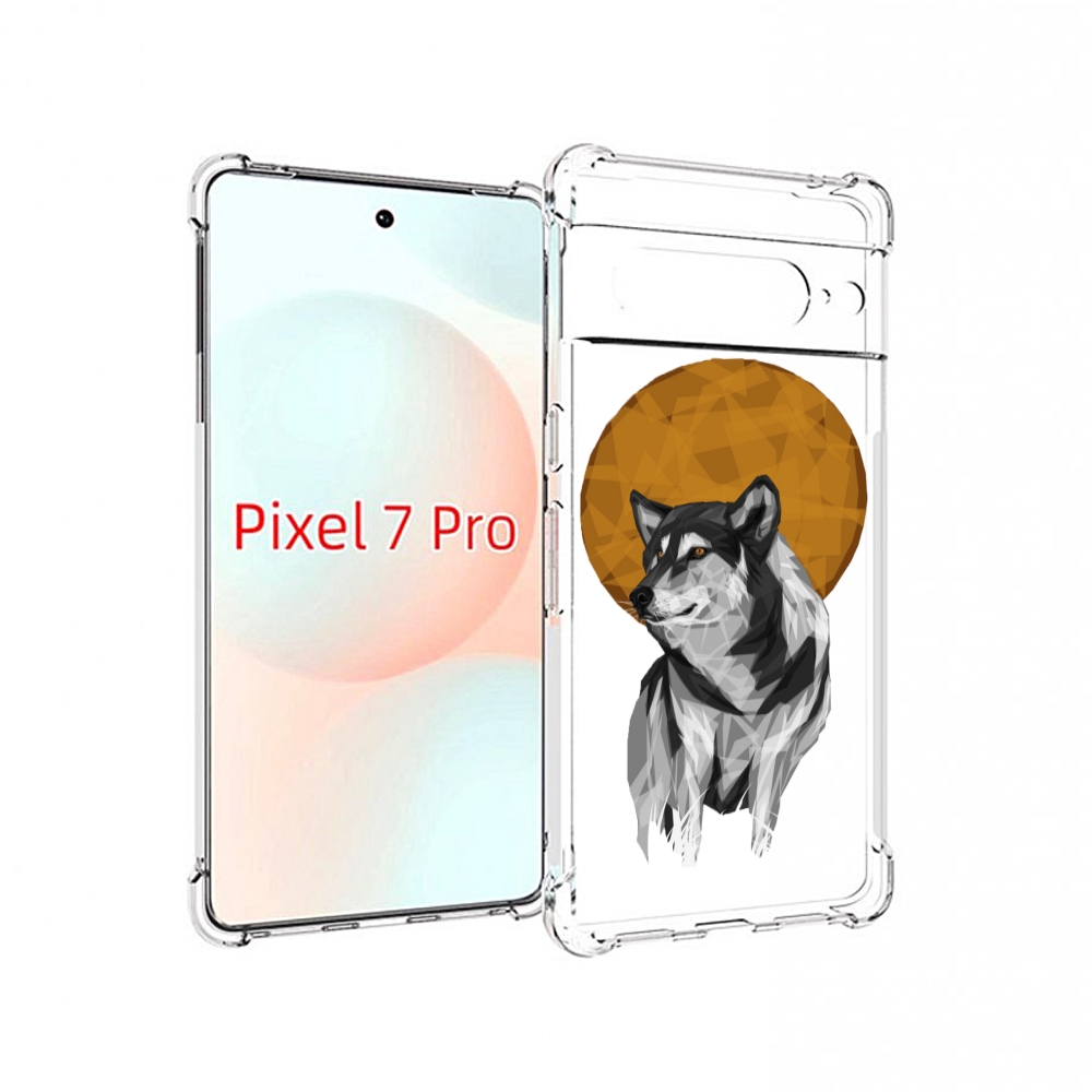 

Чехол Mypads Лунный Волк Для Google Pixel 7 Pro, Прозрачный, Tocco