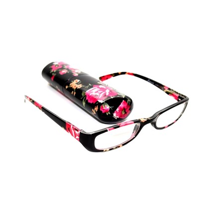 Очки-лекторы женские с диоптриями Цветочки +1,75 РЦ 62-64 мм