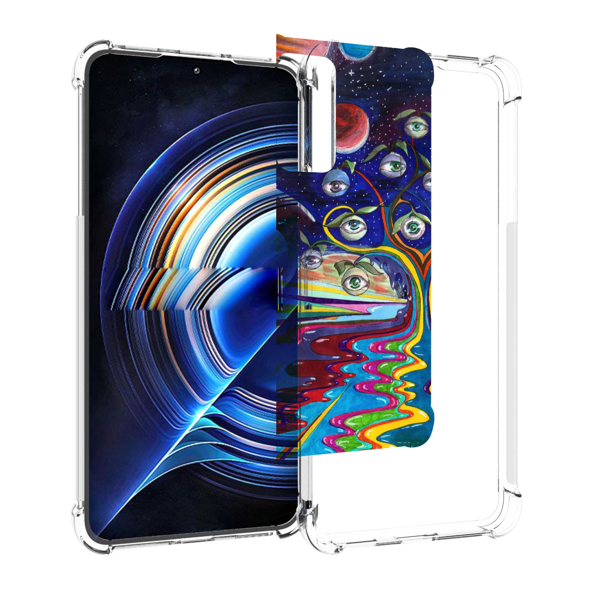 

Чехол MyPads дерево с глазами акварель для Tecno Camon 19 Neo, Прозрачный, Tocco