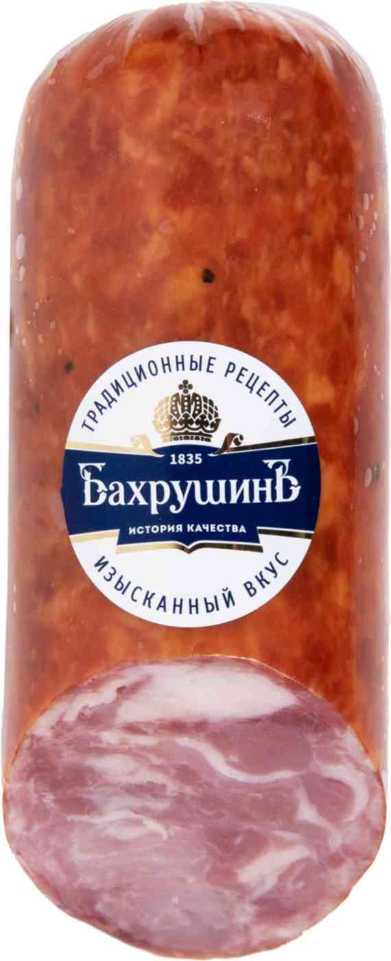 Колбаса сырокопченая Бахрушинъ Сальчичон полусухая +-600 г