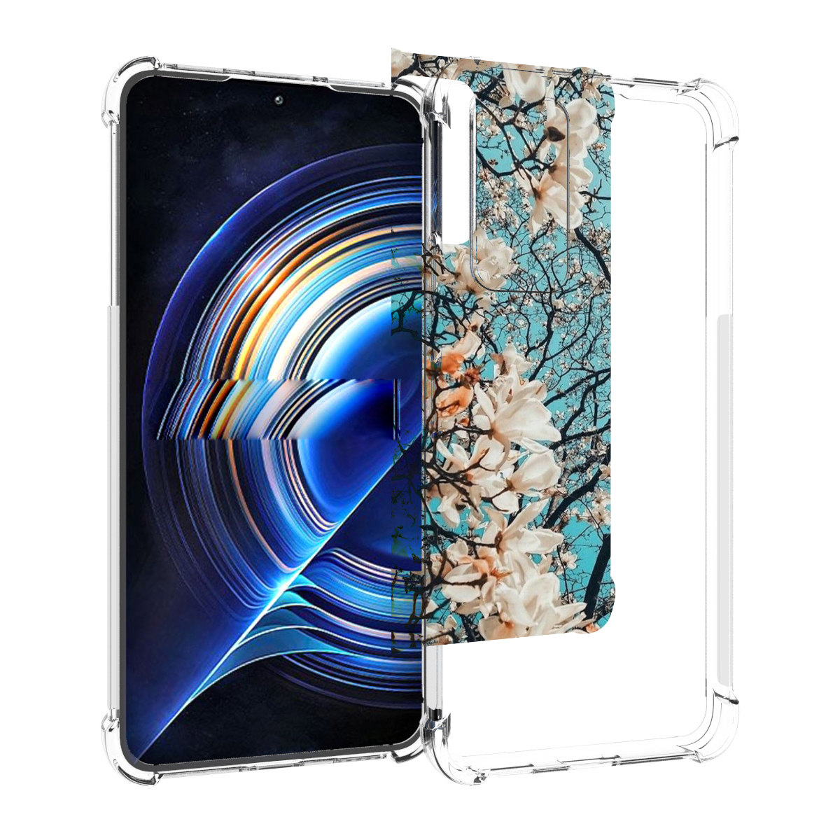 

Чехол MyPads дерево-с-цветочками для Tecno Camon 19 Neo, Прозрачный, Tocco