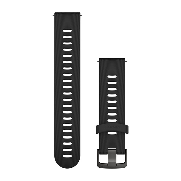 

Ремешок Garmin Quick Release 20 черного цвета, с черной пряжкой