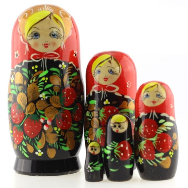 

Матрёшка Клубнички (5 мест, 15 см)