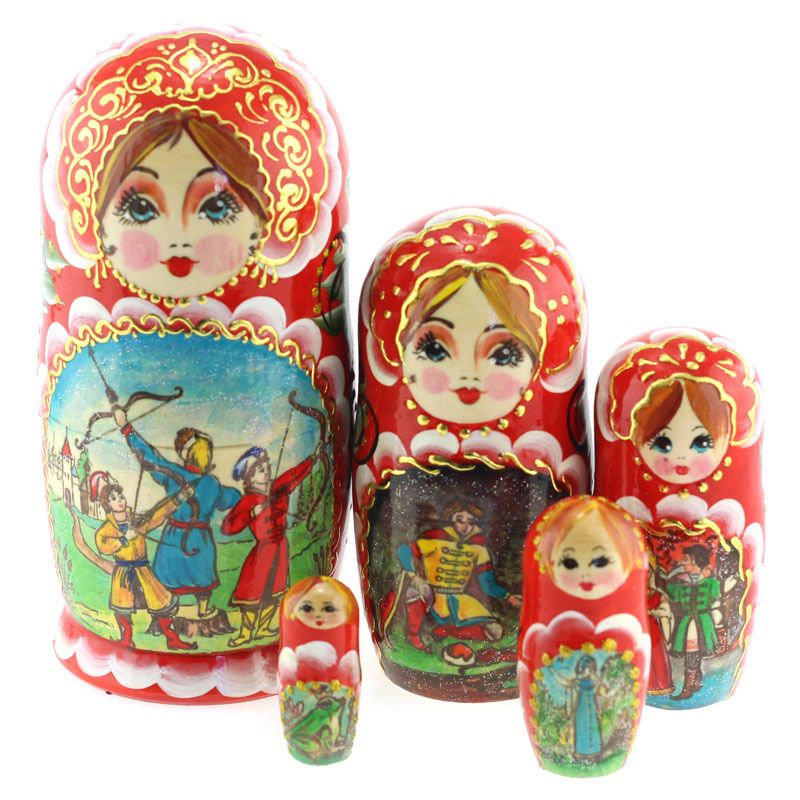 

Матрёшка Царевна-лягушка (5 мест, 18 см)