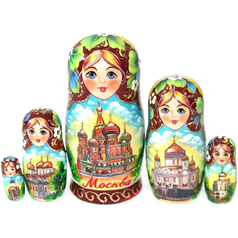 

Матрёшка Московские купола (5 мест, 14 см)