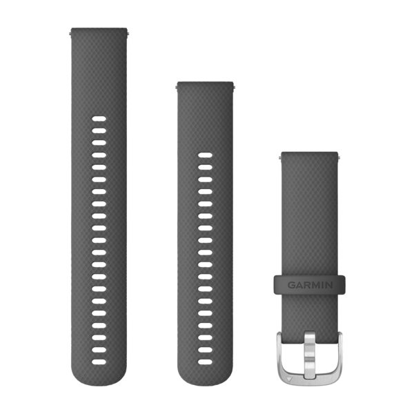 

Ремешок Garmin Quick Release 22 мм серый с серебристой застежкой