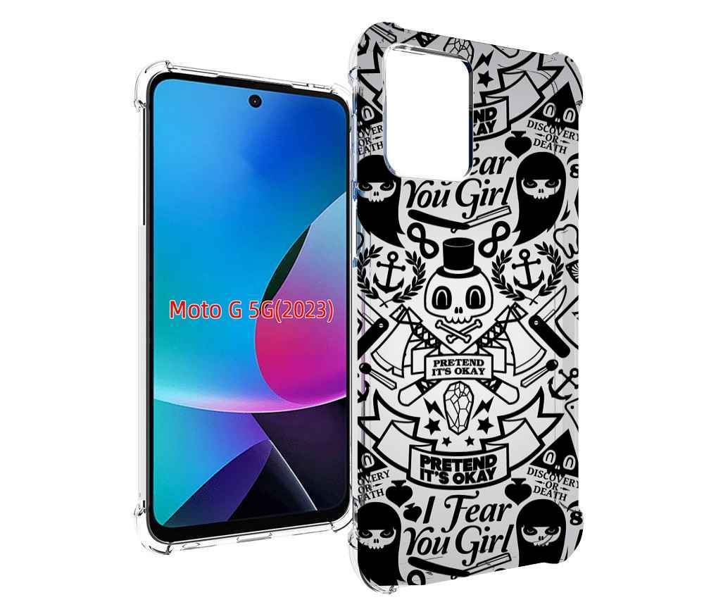 

Чехол MyPads готический-принт для MOTO G 5G 2023, Tocco