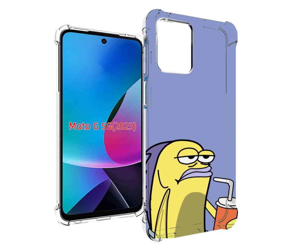 

Чехол MyPads грусная-рыба-из-спанч-боба для MOTO G 5G 2023, Tocco