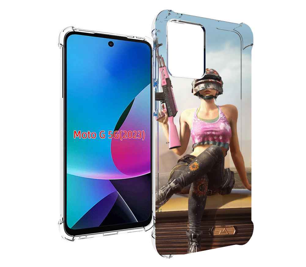 

Чехол MyPads девушка из PUBG для MOTO G 5G 2023, Tocco