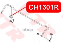 

Втулка Стабилизатора Задней Подвески VTR арт. CH1301R