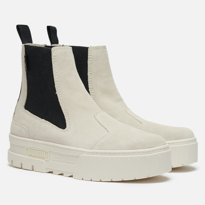 

Полусапоги женские PUMA Mayze Chelsea Suede бежевые 38.5 EU, Mayze Chelsea Suede