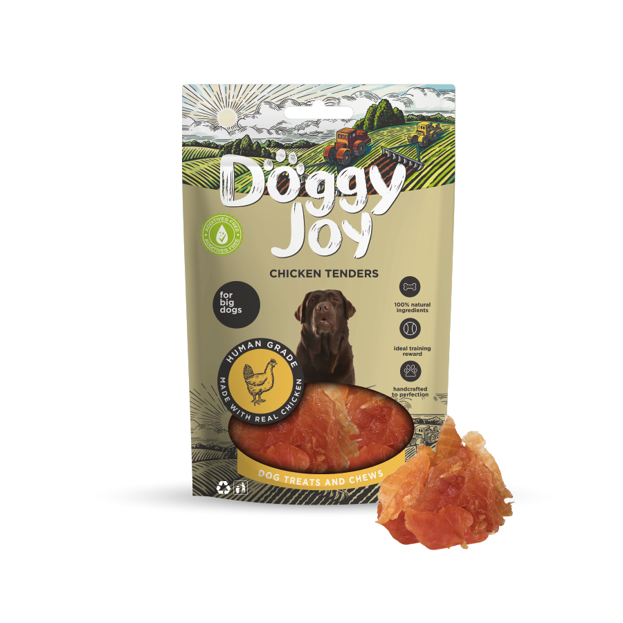 Лакомство для собак Doggy Joy Нарезка куриного филе, 90 г