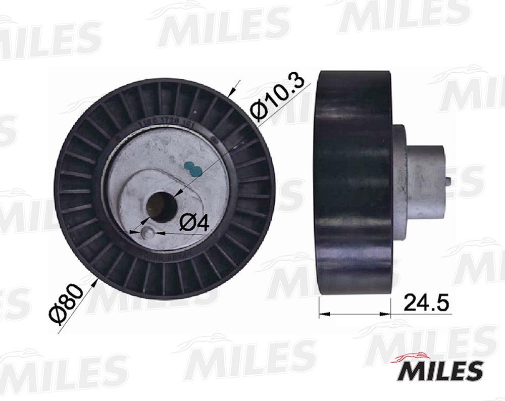 

MILES Ролик ремня приводного BMW E36/E34/E39/E38/X5 M43/50/52/54/S50/54/65/85