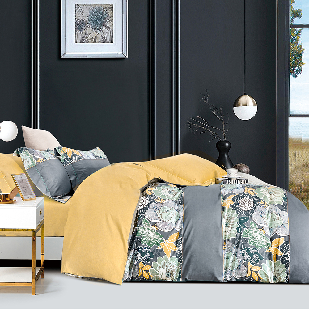 

Комплект постельного белья BELLEHOME Мариока 200 TC, хлопок, евро
