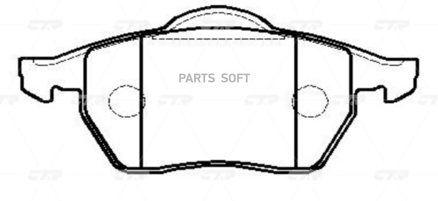 

Тормозные колодки Ctr GK1309