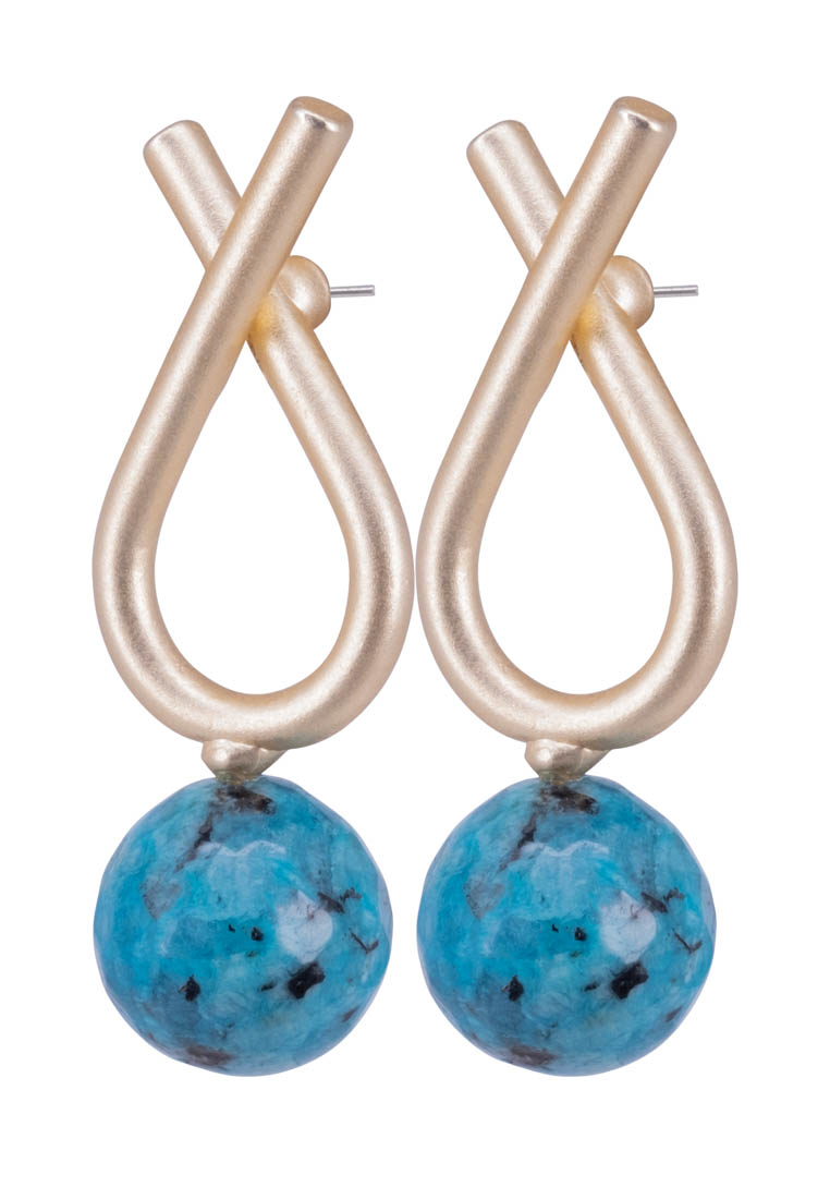 

Серьги из бижутерного сплава OTOKODESIGN 54482, камень натуральный/пластик, 54482