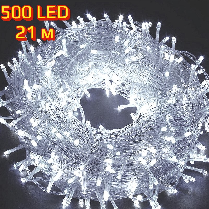 фото Светодиодная гирлянда нить 500 led, 21 м ripoma