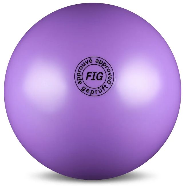 Мяч для художественной гимнастики силикон FIG 19см, Сиреневый
