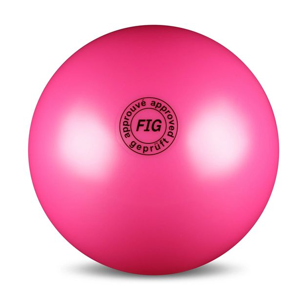 Мяч для художественной гимнастики силикон FIG 19см, Розовый