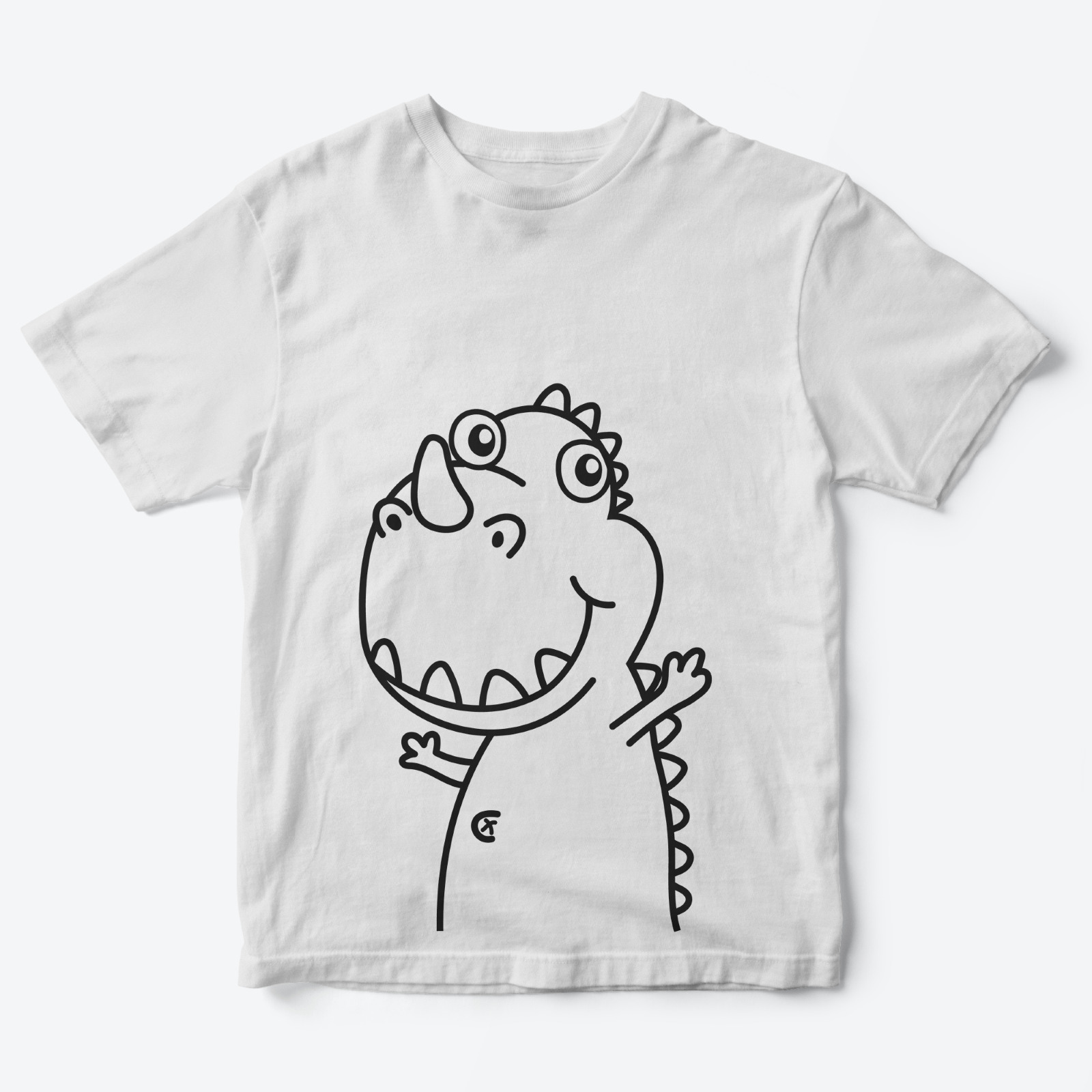 

Футболка детская SHARP&CUT AEE744071, белый с черным, 122, AEE744071