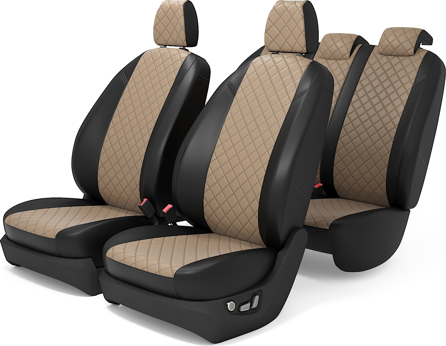 

Чехлы на сиденья Форд Фокус 2 с 2005 по 2011 год,, Бежевый, PFocus2Comfort0511