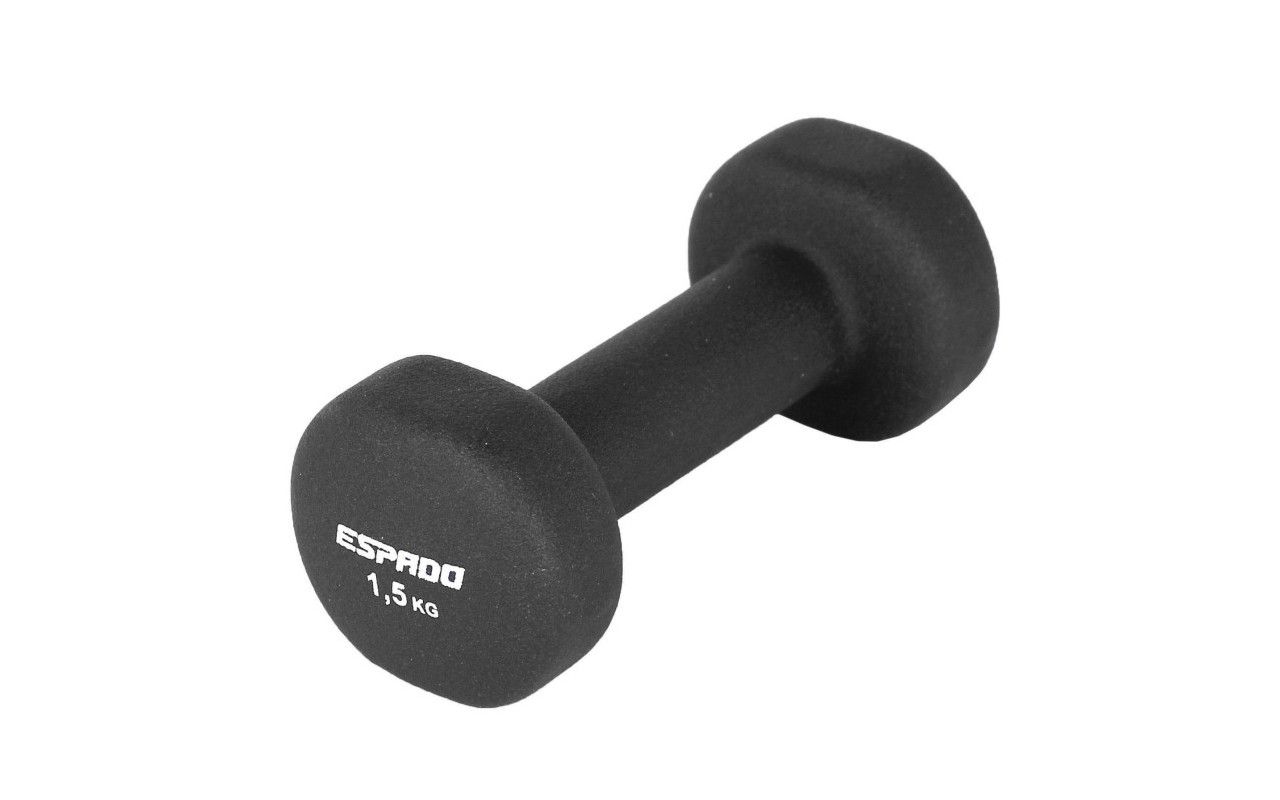 

Неразборная гантель неопреновая ESPADO ES1115 1 x 1,5 кг, черный, ES1115