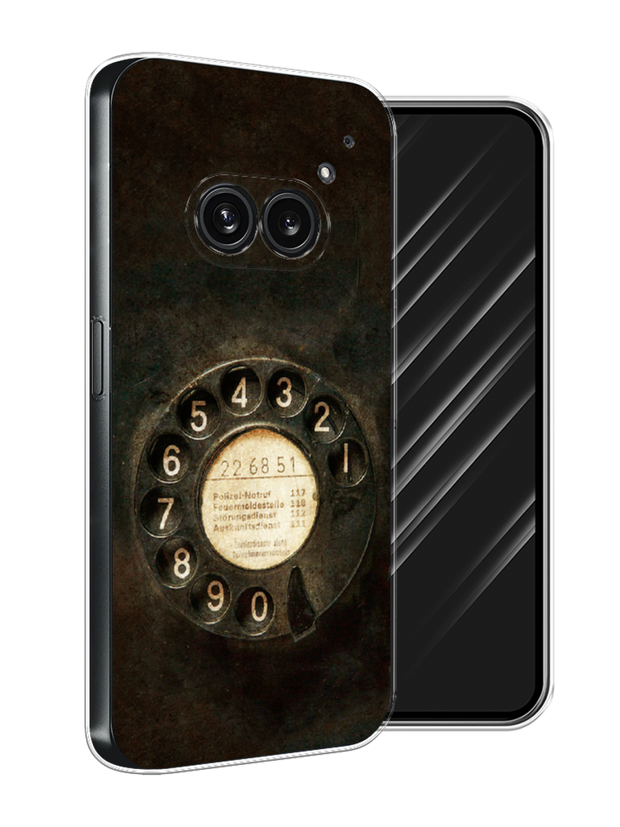 

Чехол Awog на Nothing Phone 2a "Старинный телефон", Коричневый;бежевый;черный, 3300350-1