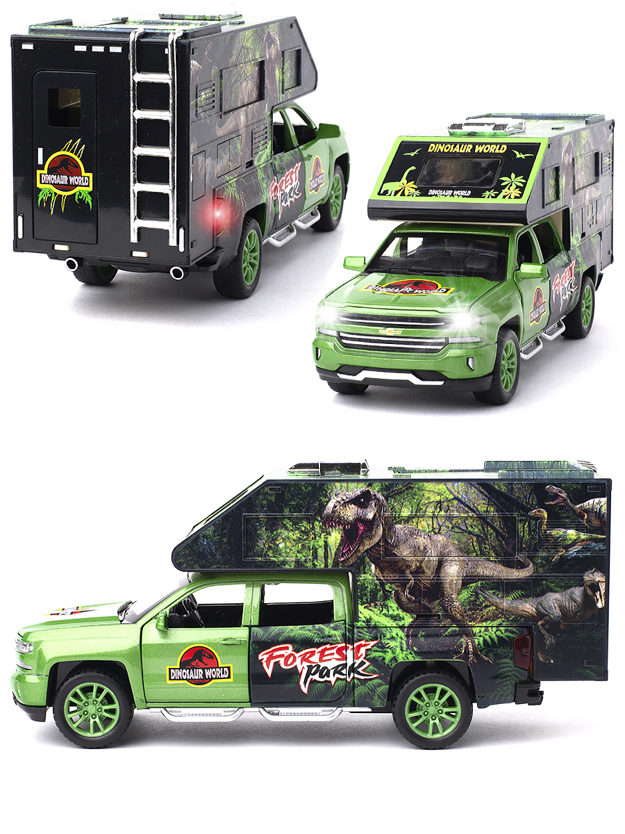 

Машинки CHE ZHI CARS коллекционные Chevrolet Silverado 1:32, зеленый, Chevrolet Silverado