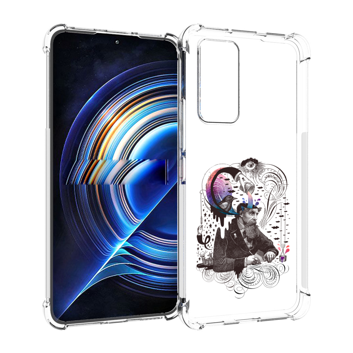 

Чехол MyPads абстракция думающий мужчина для Tecno Camon 19 Neo, Прозрачный, Tocco