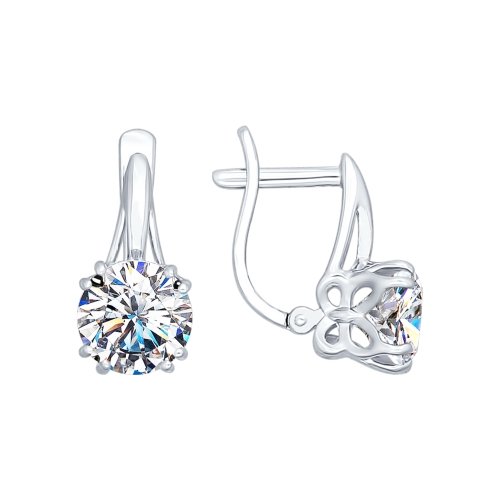 

Серьги из серебра ЯХОНТ Золотой 142995, фианит, 142995