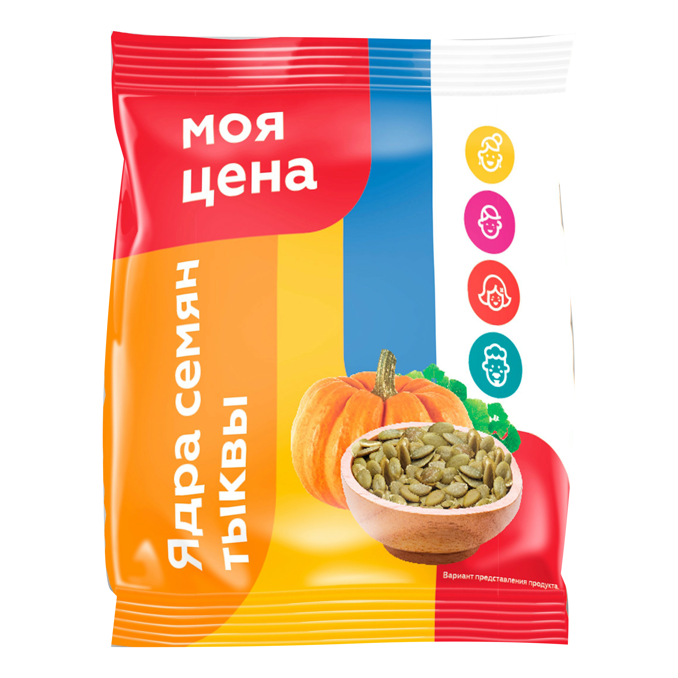 Семечки тыквенные Моя цена очищенные 50 г 52₽