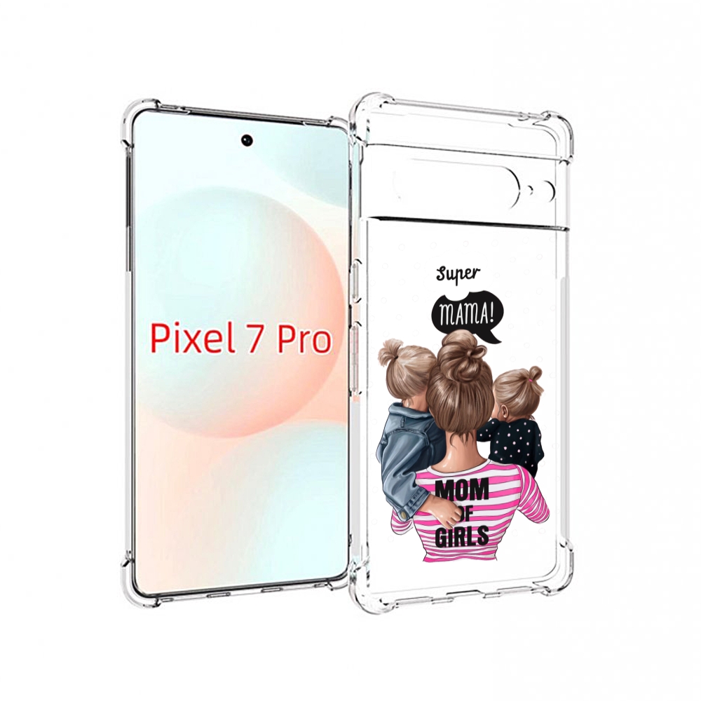 

Чехол Mypads Мама-Девочек Женский Для Google Pixel 7 Pro, Прозрачный, Tocco