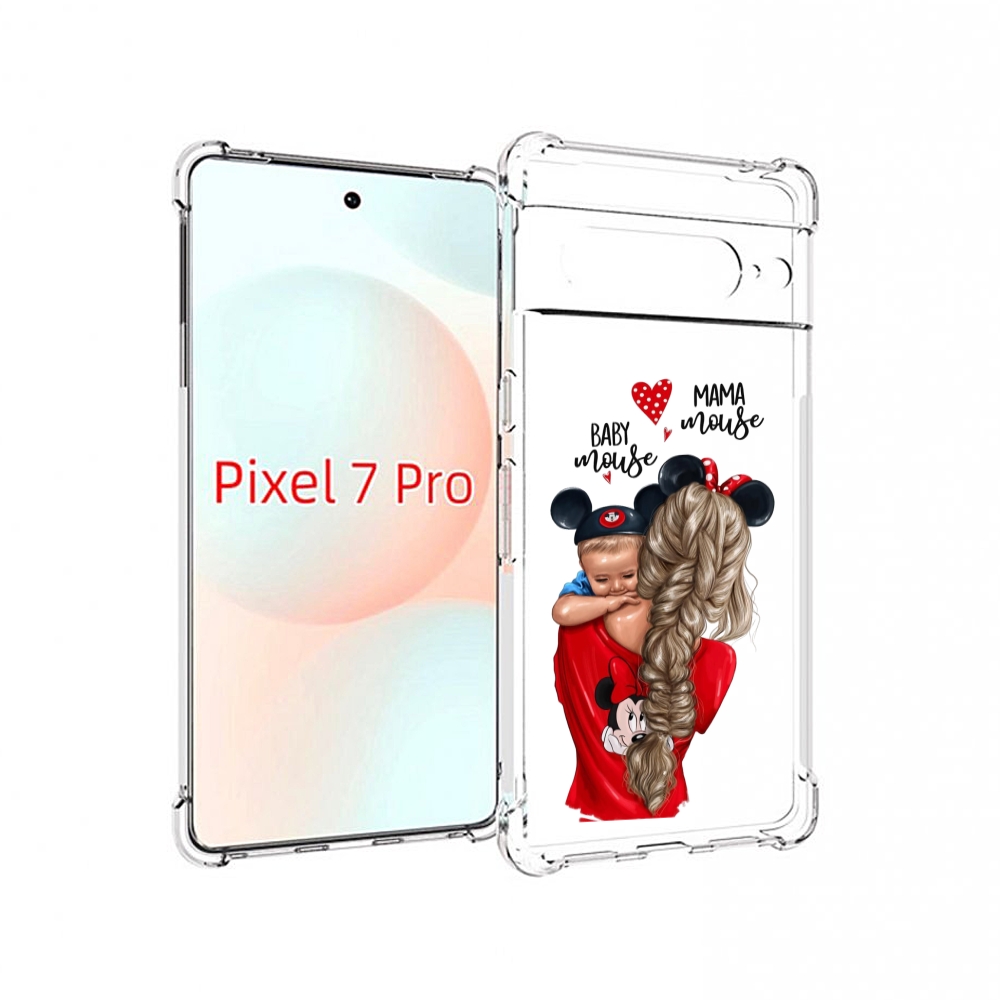 

Чехол Mypads Мама-Маус Женский Для Google Pixel 7 Pro, Прозрачный, Tocco